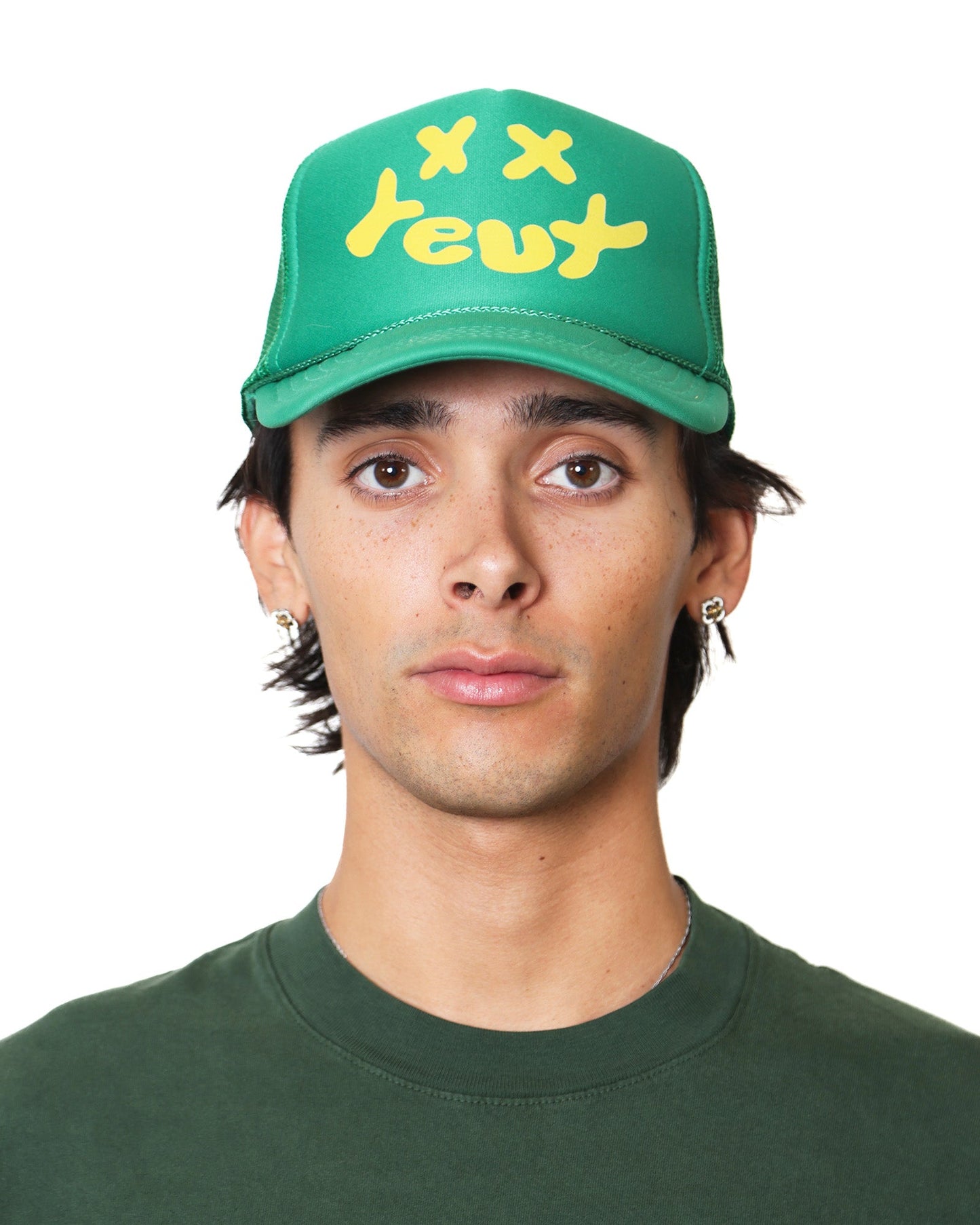 YEUX Green Trucker Hat