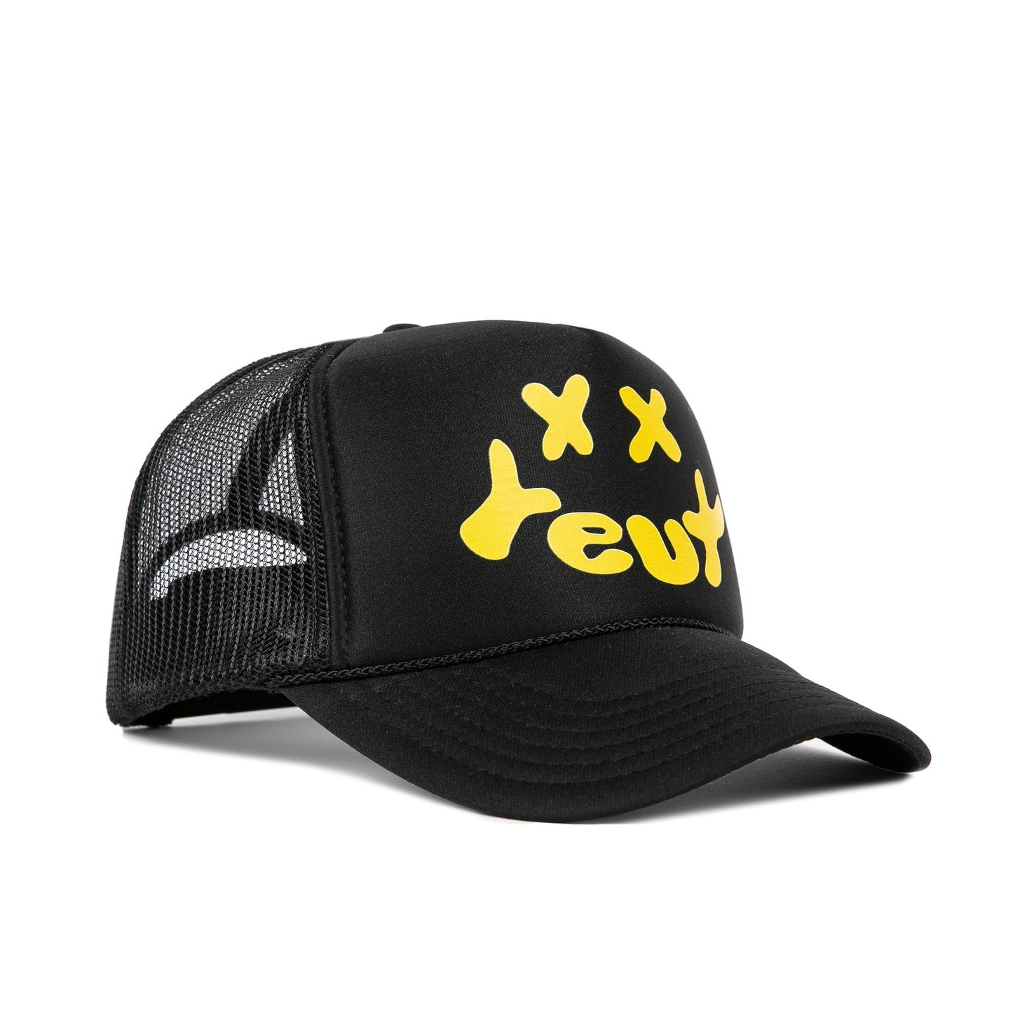 YEUX Black Trucker Hat