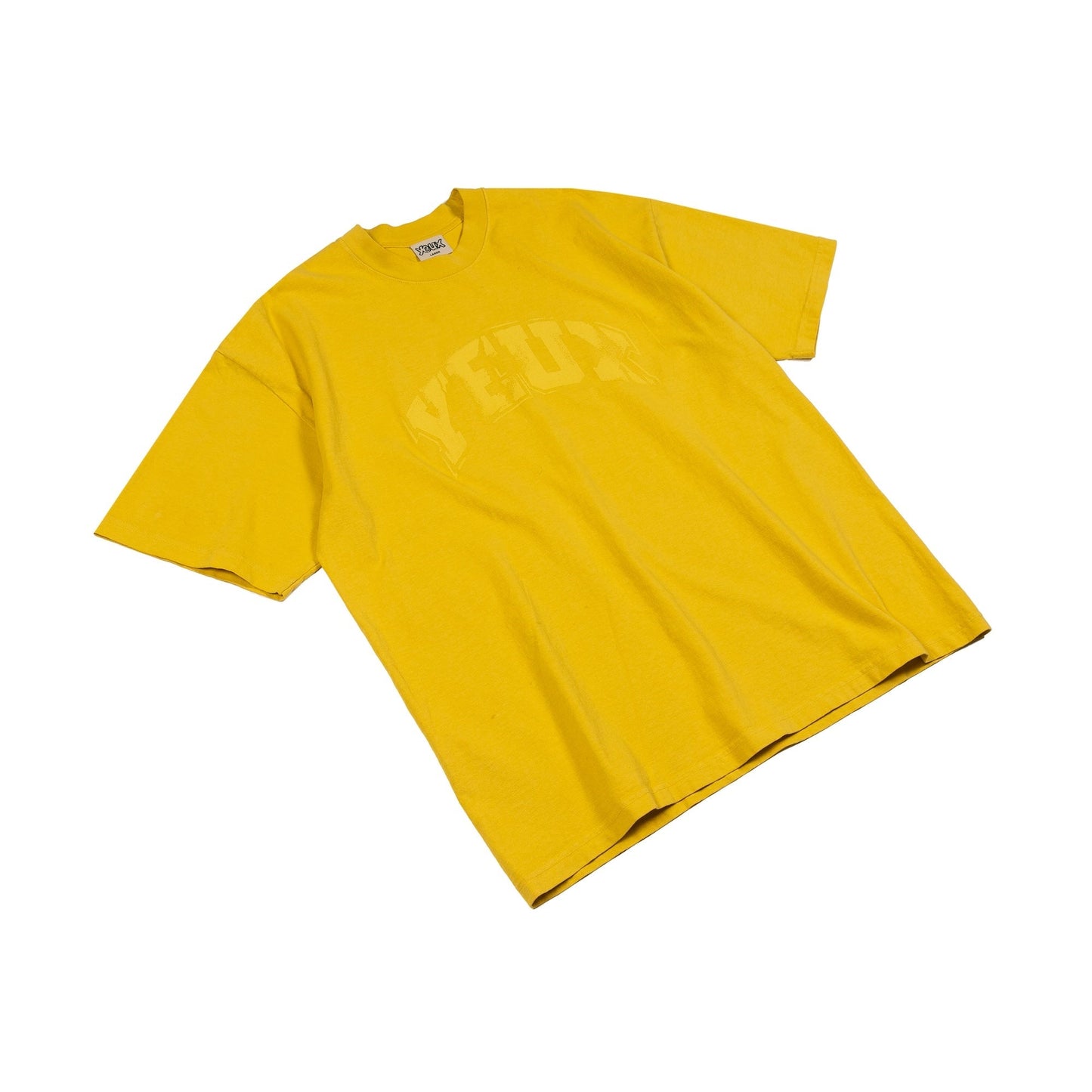 YEUX Distressed All Yellow Short Sleeve T-Shirt