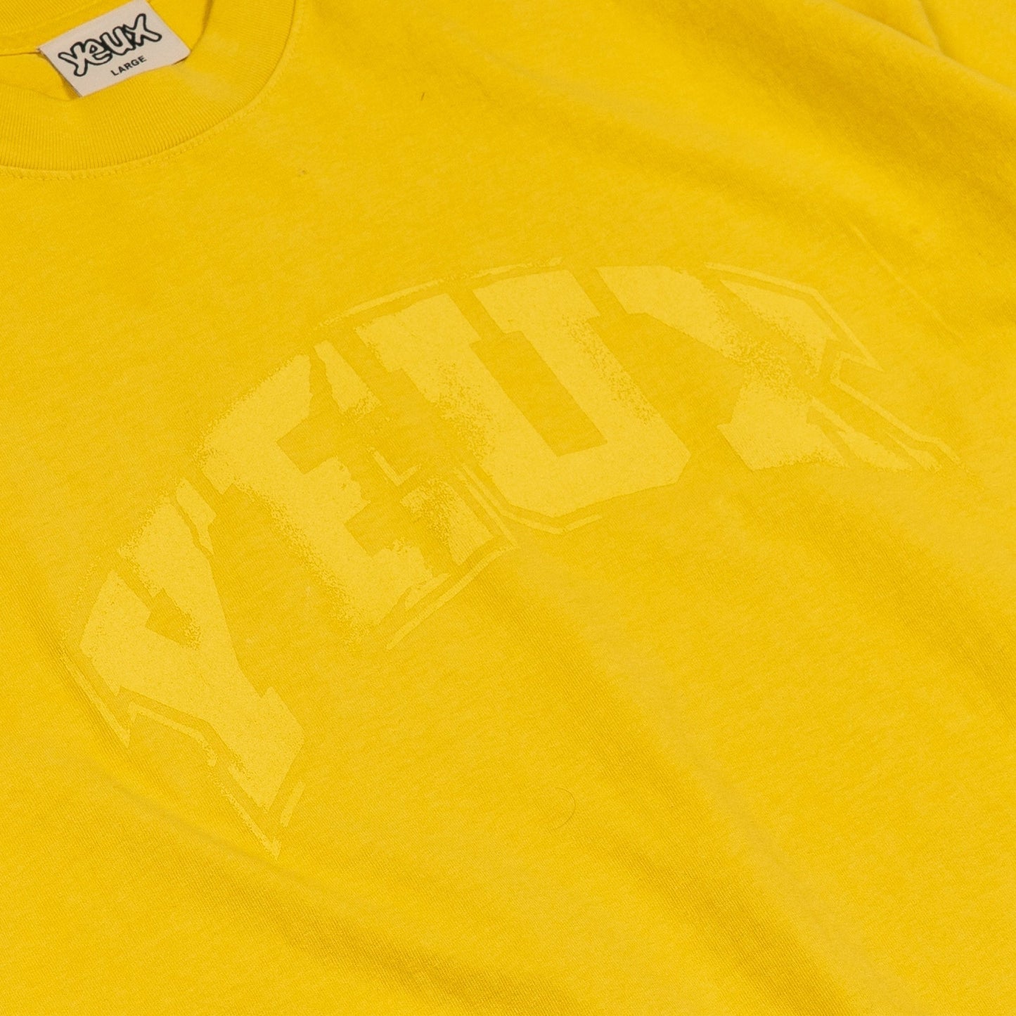 YEUX Distressed All Yellow Short Sleeve T-Shirt