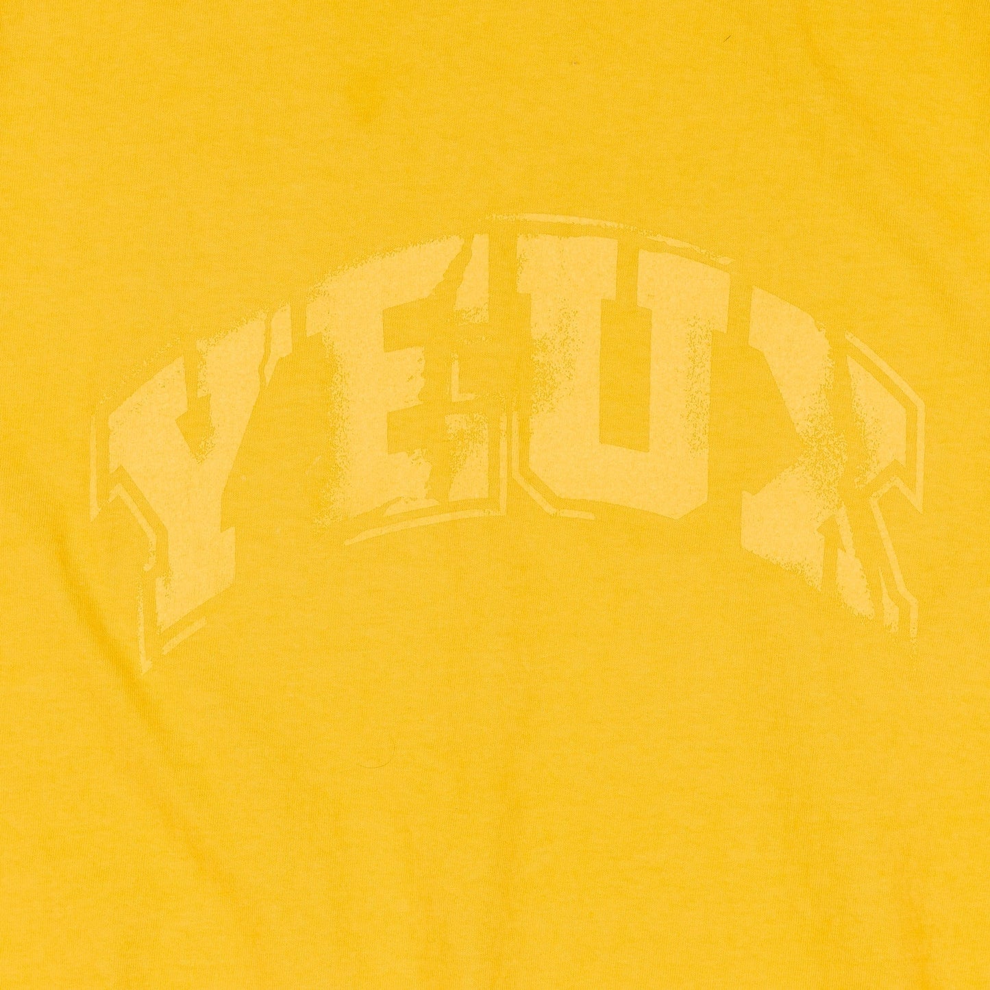 YEUX Distressed All Yellow Short Sleeve T-Shirt