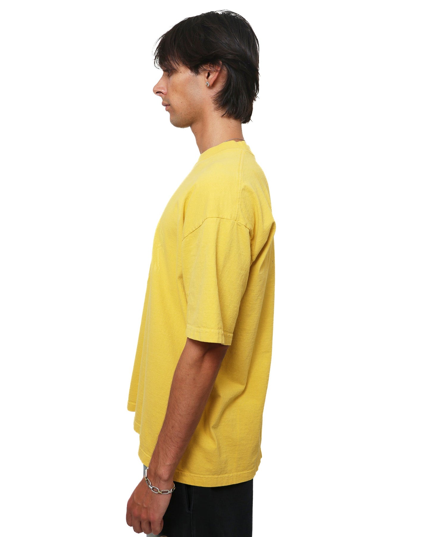 YEUX Distressed All Yellow Short Sleeve T-Shirt