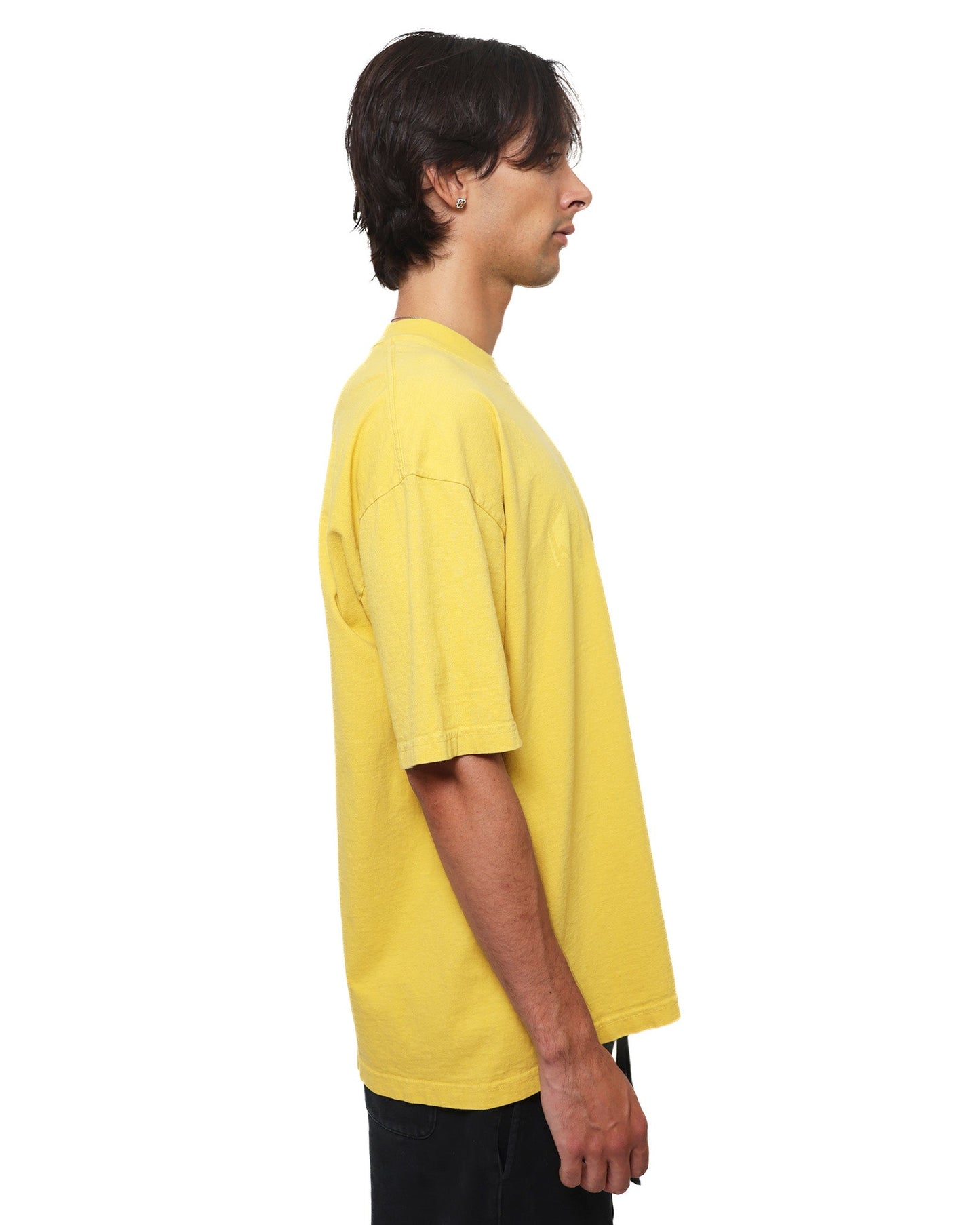 YEUX Distressed All Yellow Short Sleeve T-Shirt