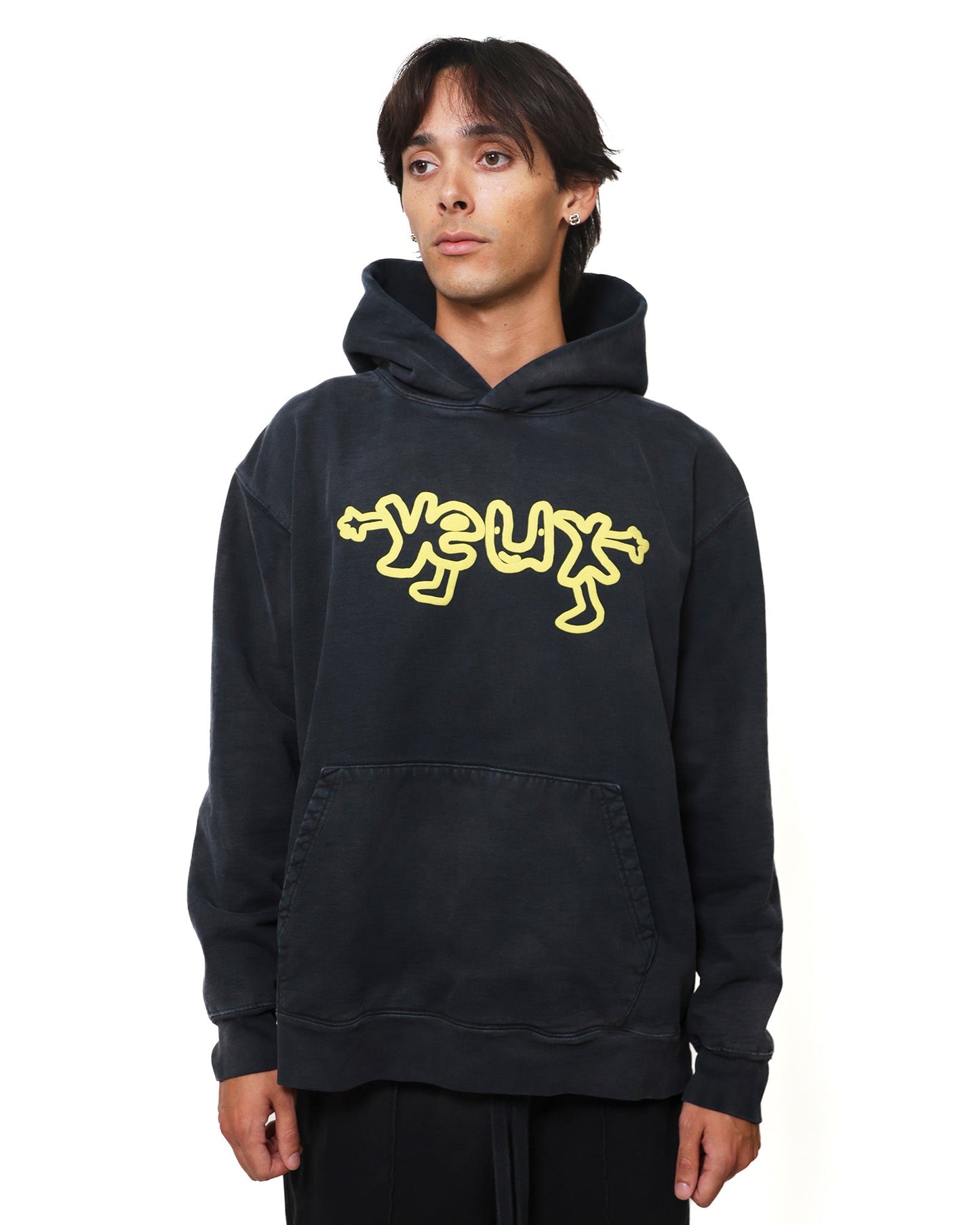 YEUX Black Smile "U" Hoodie