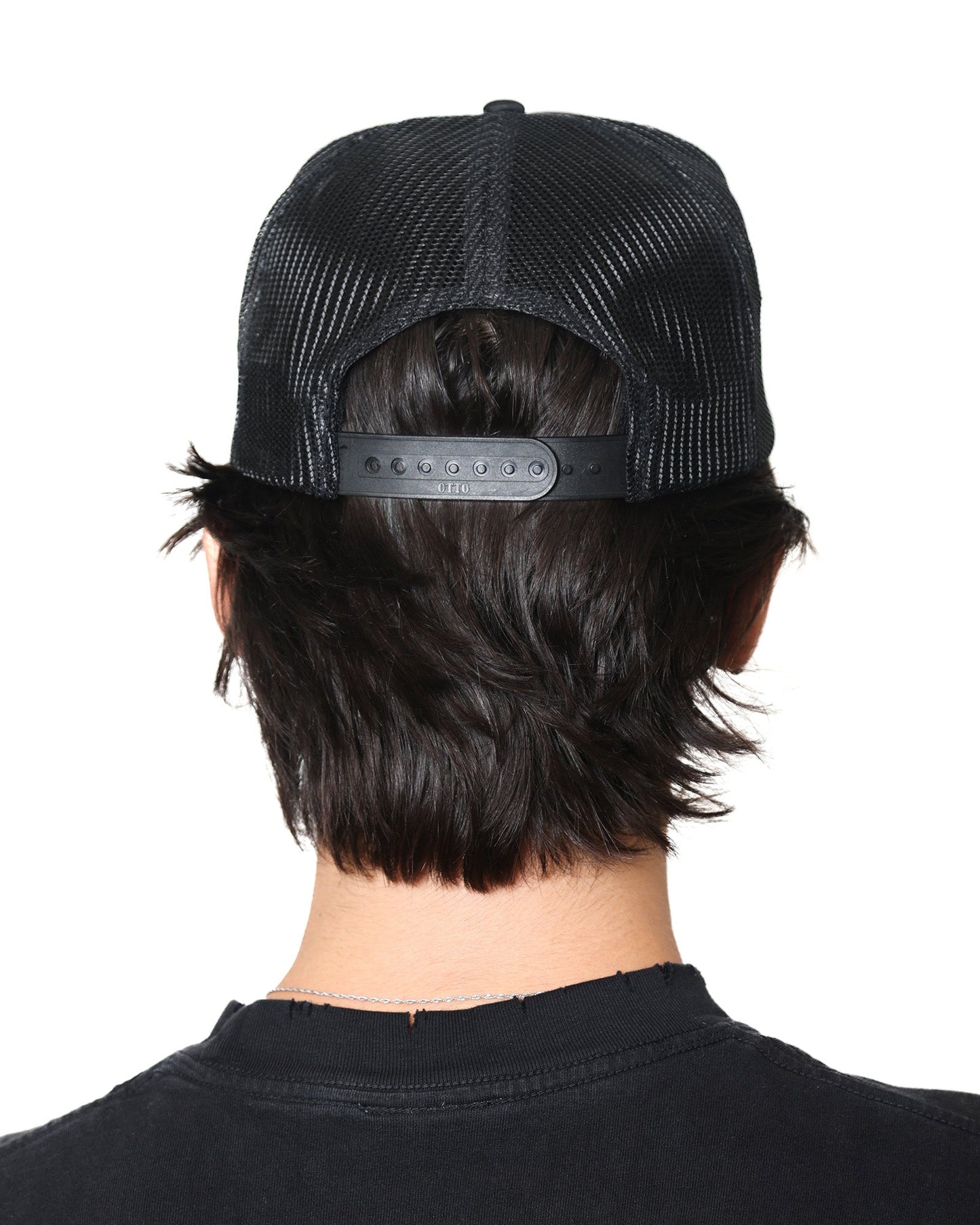 YEUX Black Trucker Hat